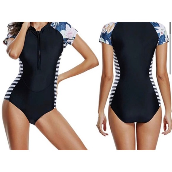 LafyKoly Women's Beautiful One-Piece Rash Guard, Size L * wom265 - Picture 1 of 9